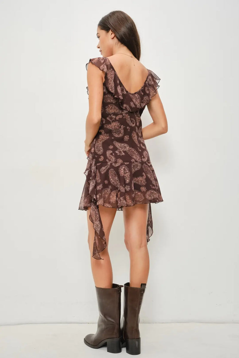 paisley brown dress – Rolling Rack Boutique Princess polly