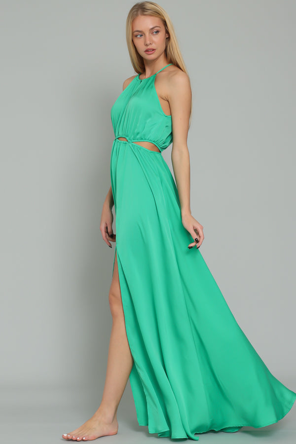 Emerald Green Halter Maxi Dress Rolling Rack Boutique Emerald Green Halter Maxi Dress Rolling Rack Boutique