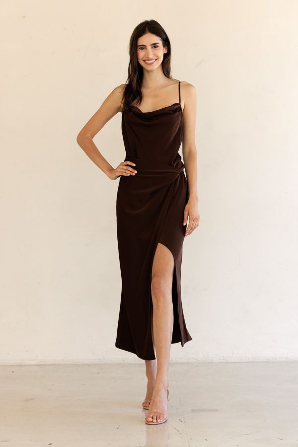 Brown Cami Slip Dress – Rolling Rack Boutique