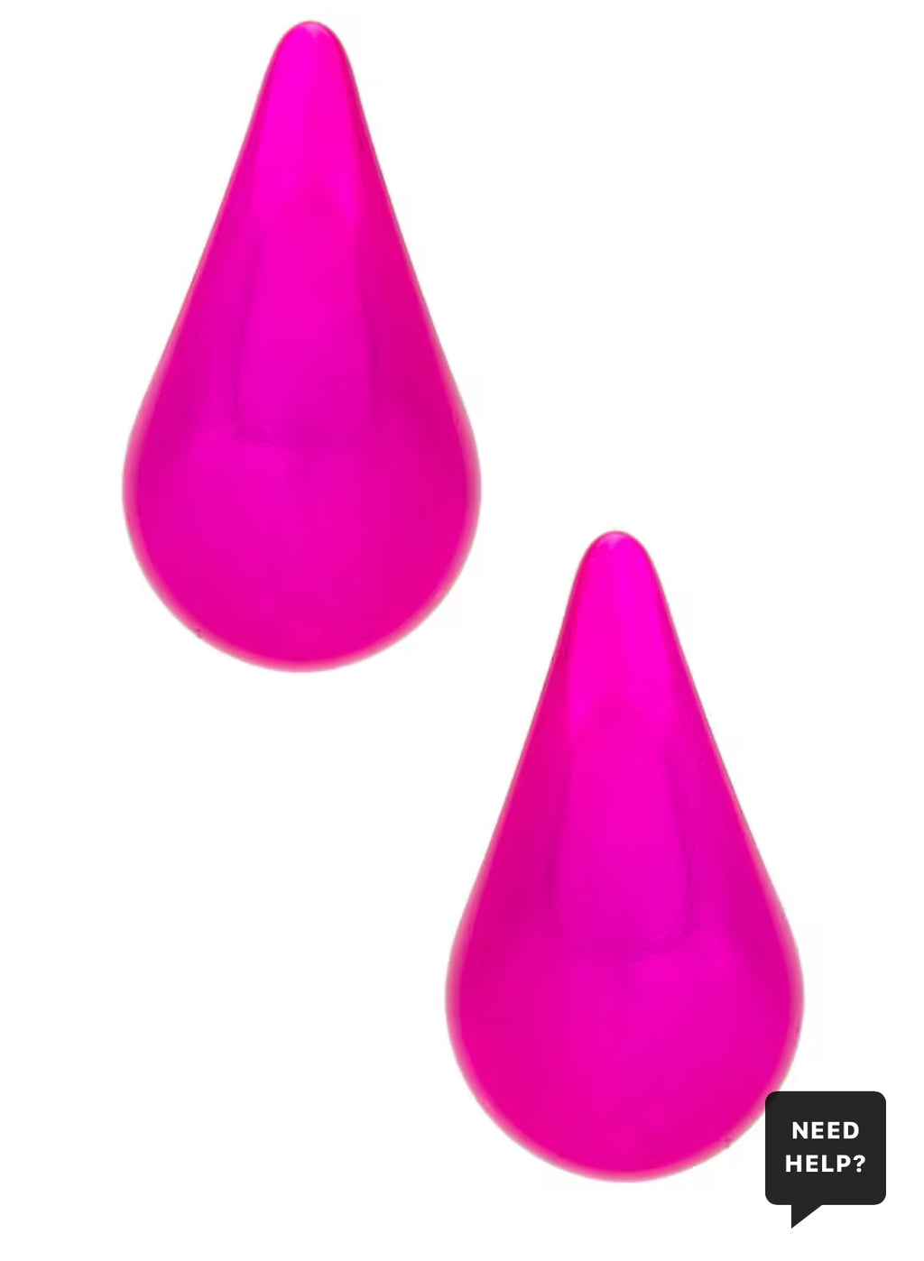 Metallic Pink Droplet Earring