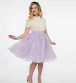 Lavender and Blue Butterfly Tulle Skirt