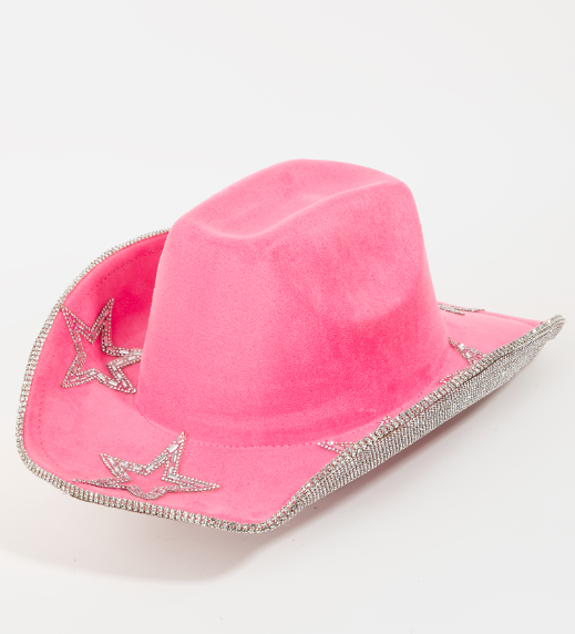 Rhinestone Stars Studded Cowboy Hat
