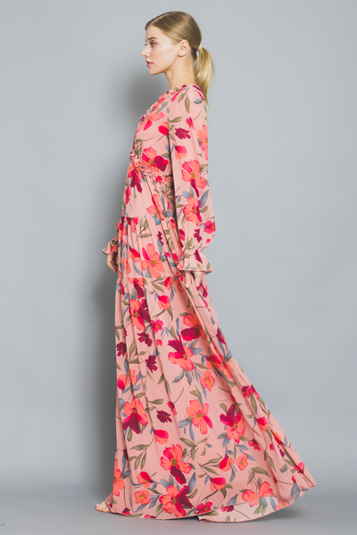 Long Sleeve Tiered Maxi – Rolling Rack Boutique Long Sleeve Tiered Maxi – Rolling Rack Boutique