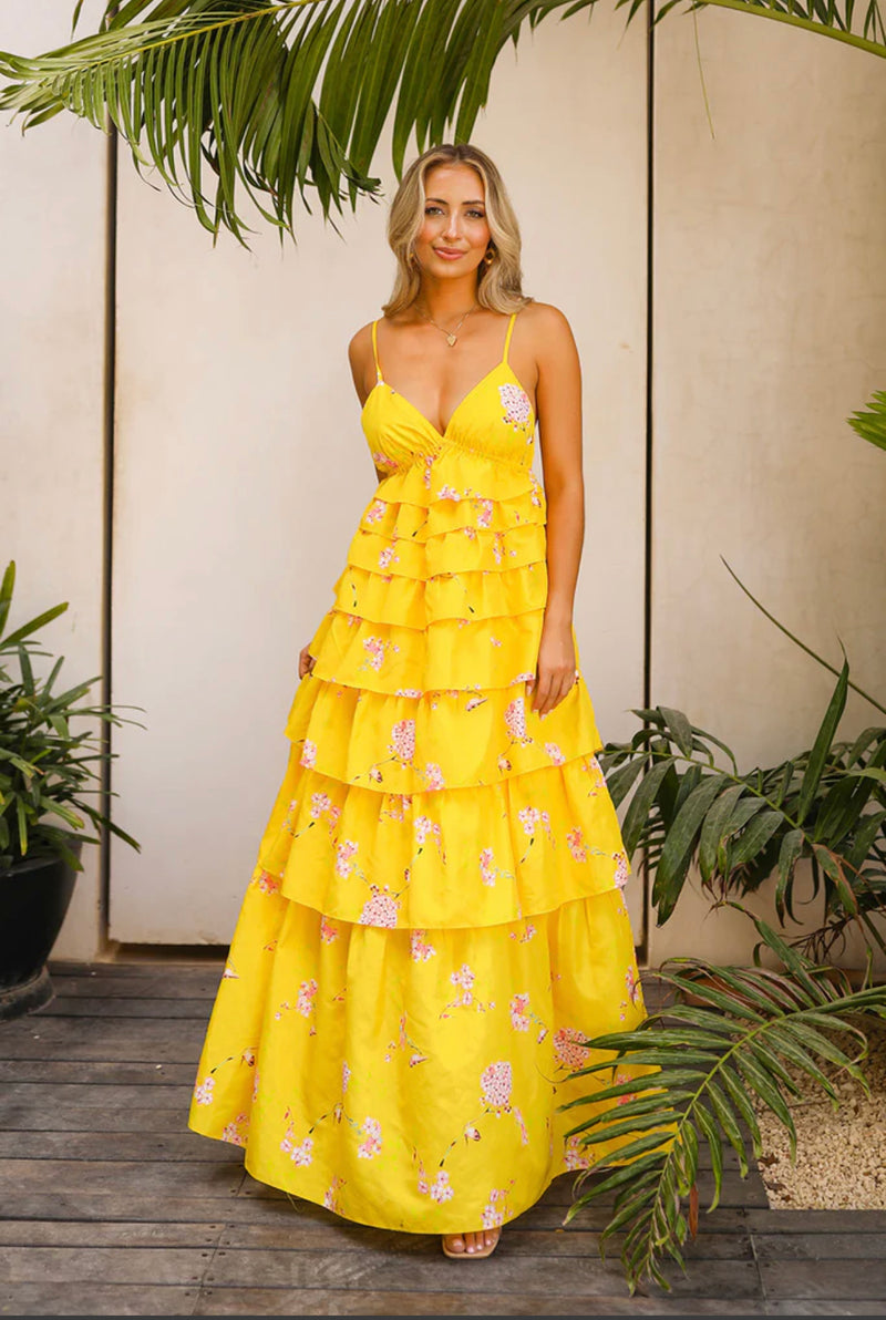 Callie Songbird Maxi Dress – Rolling Rack Boutique