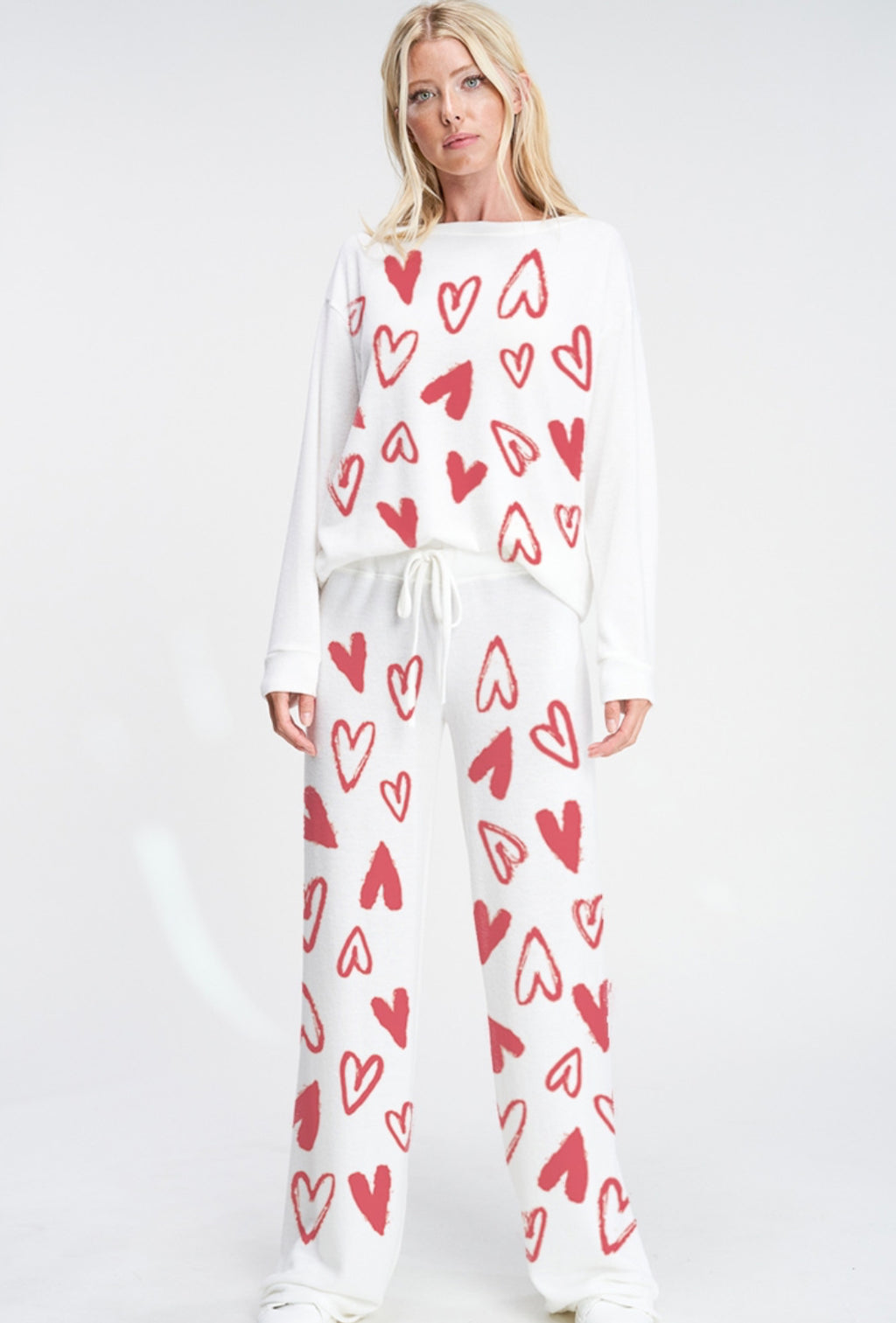 Red and White Heart Set