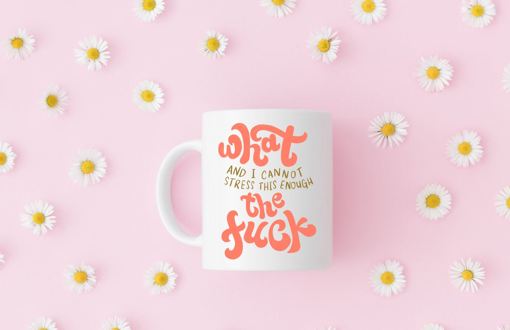 What And I Cannot Stress This Enough The Fuck Funny WTF Coffee Mug Gift