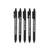Sweary Fuck Pens Cussing Pen Gift Set - 5 Black Gel Pens