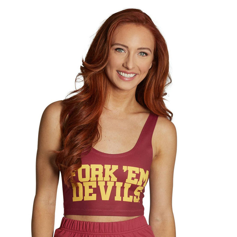 Arizona State ASU Fork 'Em Crop Top LICENSED