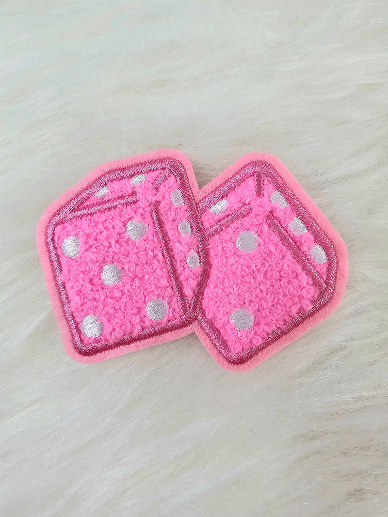 Rolling Dice Embroidery Iron On Patch