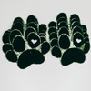 Paw Print with Embroidery heart detail - Chenille Patch