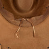 Braided Brim Faux Suede Cowboy Hat
