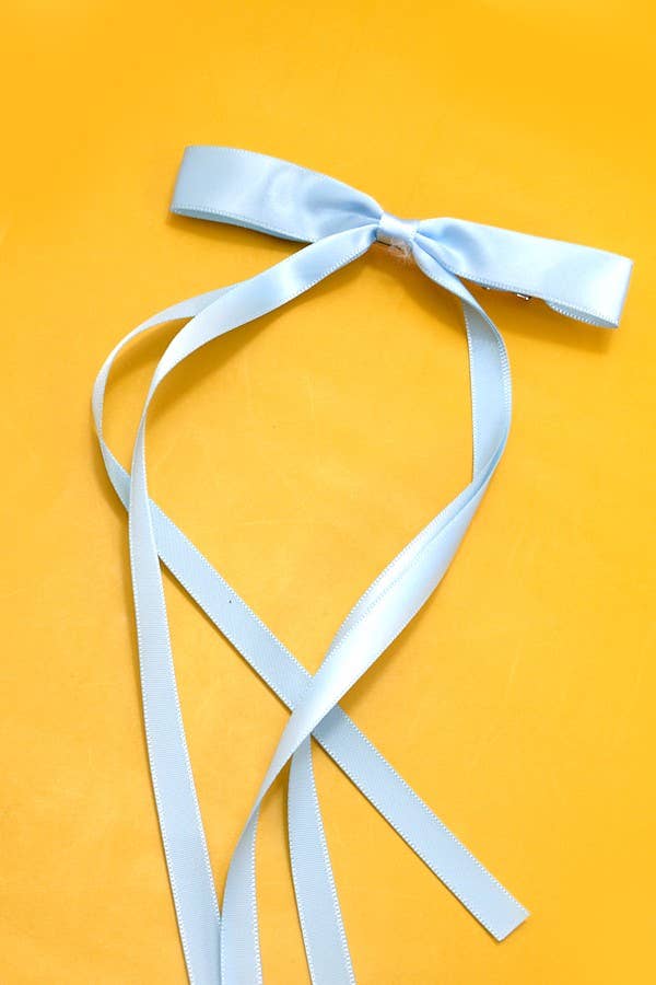 Skinny Long Bow Hair Clip