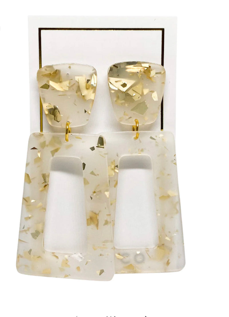 Kennedy Gold Confetti Earrings