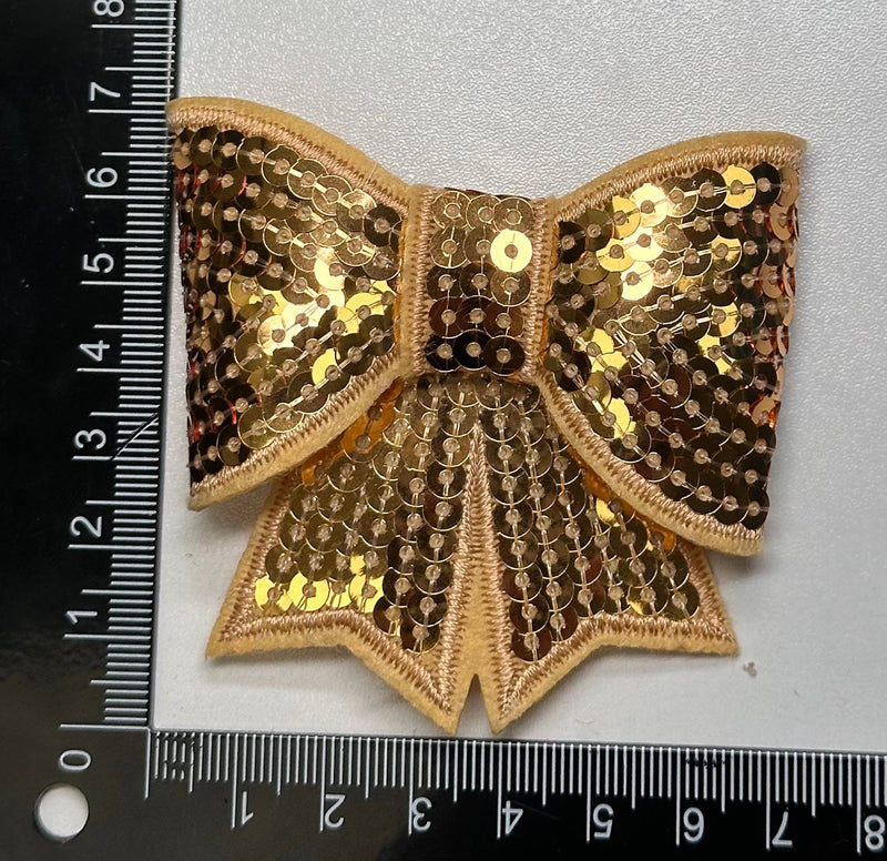 Sequin Bow Large Patch