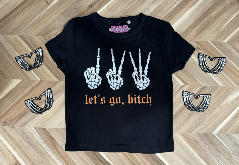 1, 2, 3 Black baby Tee