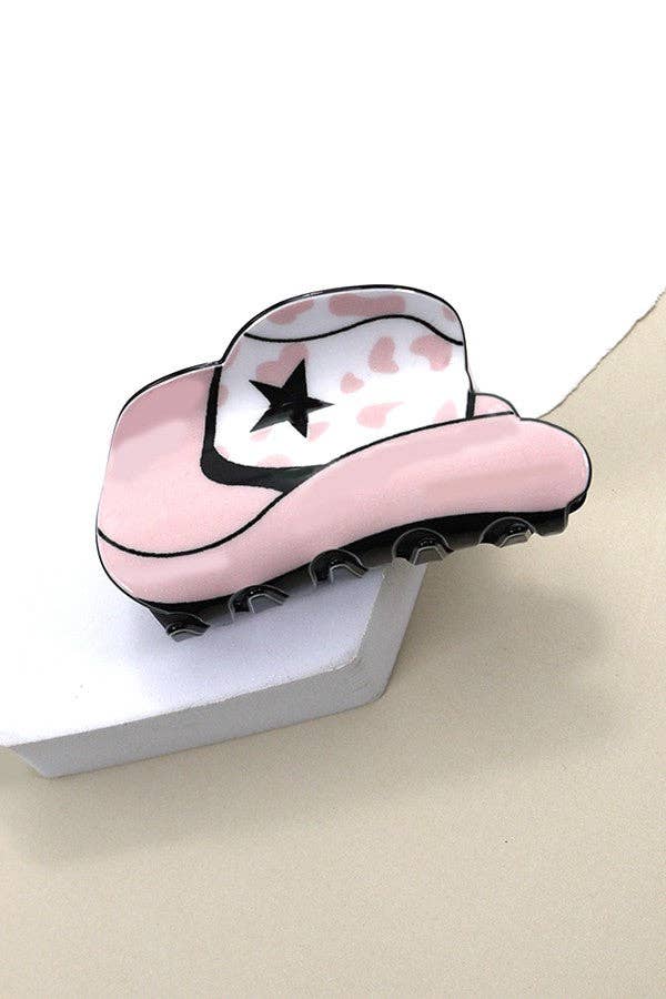 WESTERN COWGIRL BOOT HAIR CLAW CLIPS