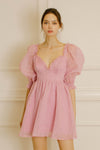 Pink Plaid Babydoll Dress