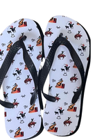 Vintage Cowboy Flip Flops