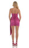 Strapless Magenta Mini Dress