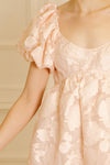 Blush Large Flower Babydoll Shortie