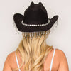 Western Rhinestone Embellished Felt Cowboy Hat