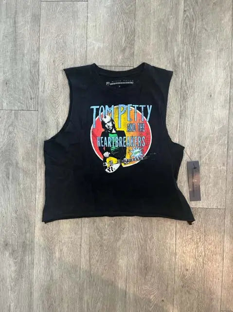 Tom Petty Circle Band Muscle Tee-REGISTERED/LICENSED