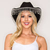 Western Rhinestone Embellished Felt Cowboy Hat