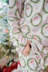Pink Santa - Ribbed Long Pajama Set