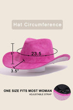Studded Rhinestone Brim Cowboy Hat