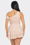 Off Shoulder Mini Skirt SET-SIZES MUST MATCH