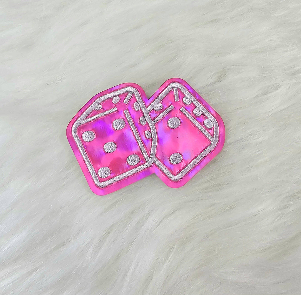 Rolling Dice Embroidery Iron On Patch
