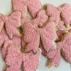 Chenille Bow  2.5" -  Pink or White HAT patch
