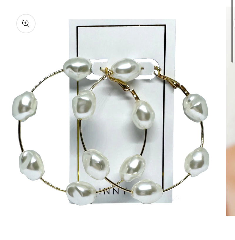 Rachel Pearl Hoop