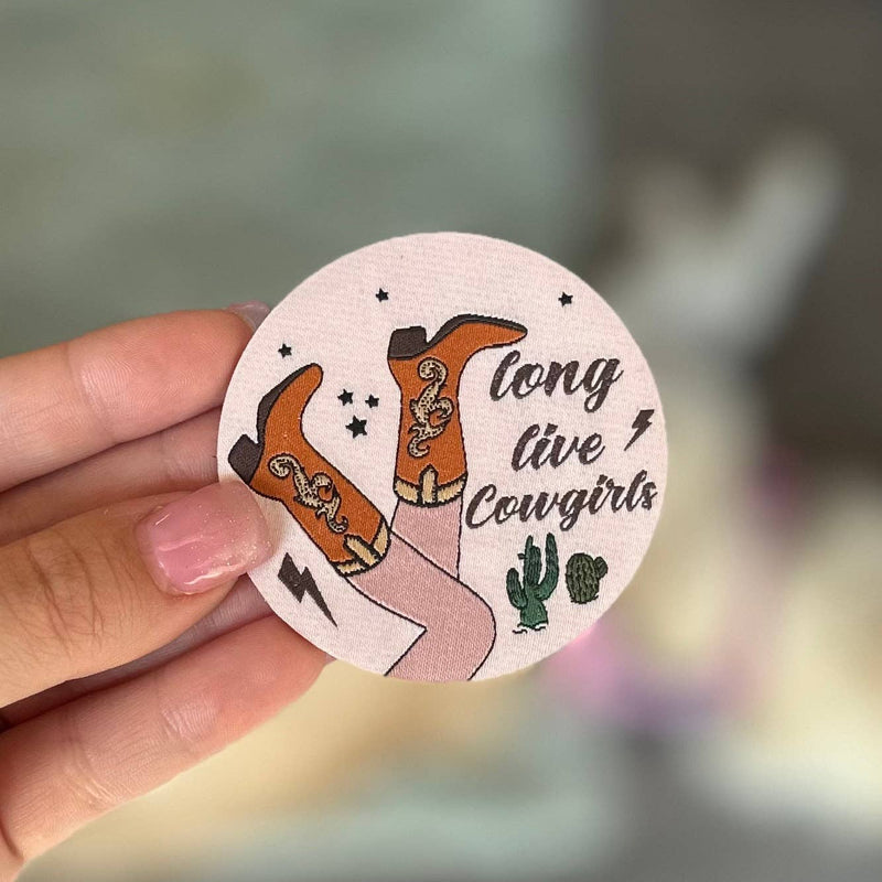 Long Live Cowgirls Iron on Trucker Hat Patch