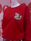 Very Demure Grinch Red Sweatshirt