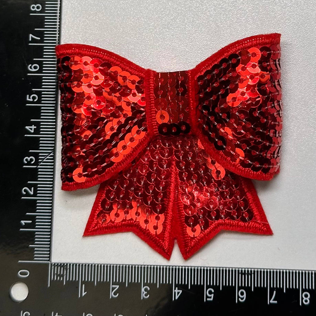 Sequin Bow Large Patch