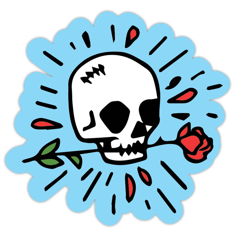 Skull & Rose Sticker