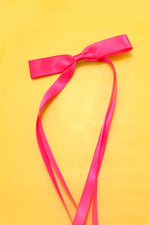 Skinny Long Bow Hair Clip