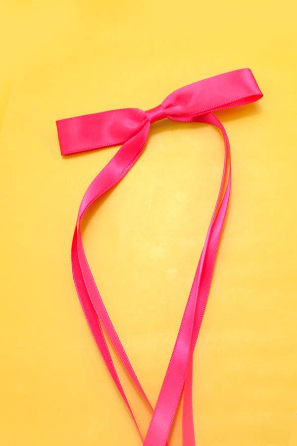 Skinny Long Bow Hair Clip