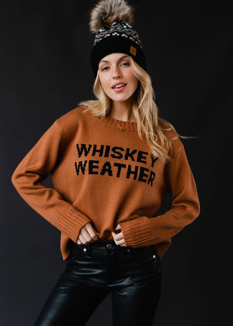 Brown Whiskey Weather Sweater