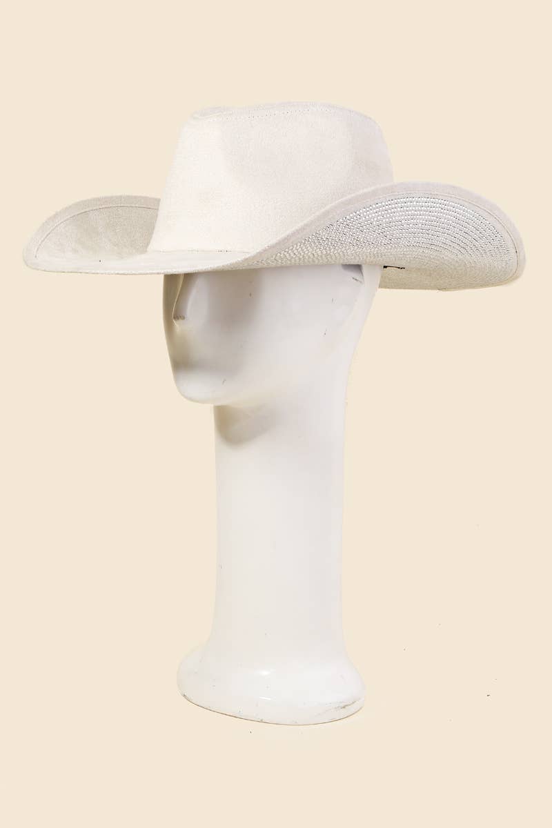 Studded Rhinestone Brim Cowboy Hat