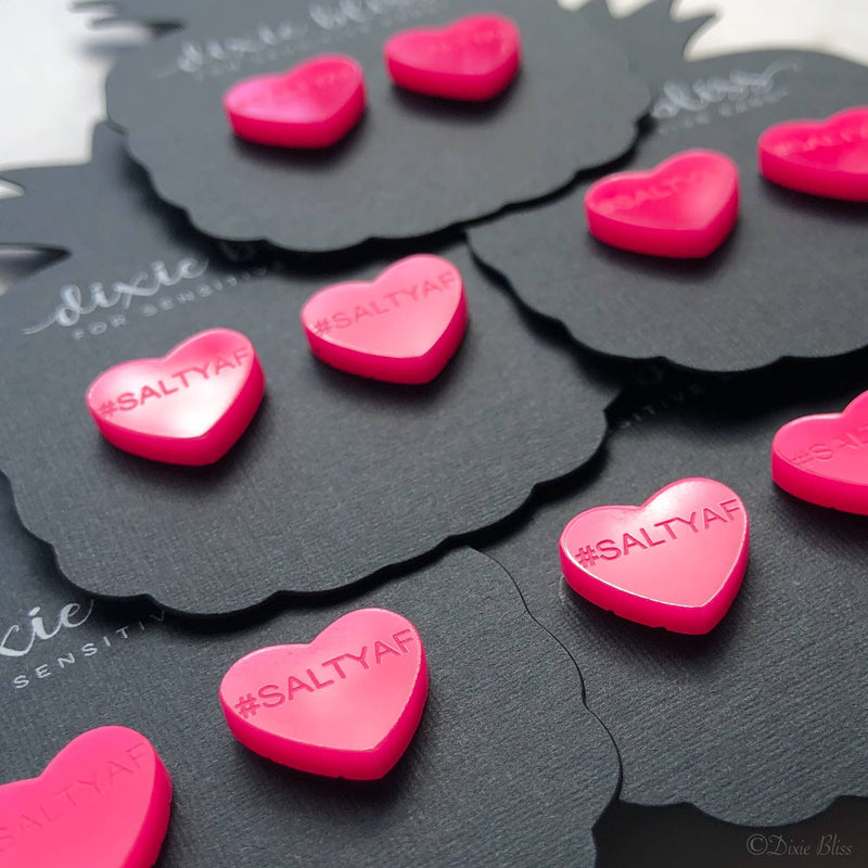 Candy Hearts Earrings - #SALTYAF