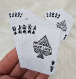 Royal Flush Ace of Spades 'Good Luck' Embroidery Iron On Patch