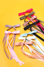 Skinny Long Bow Hair Clip
