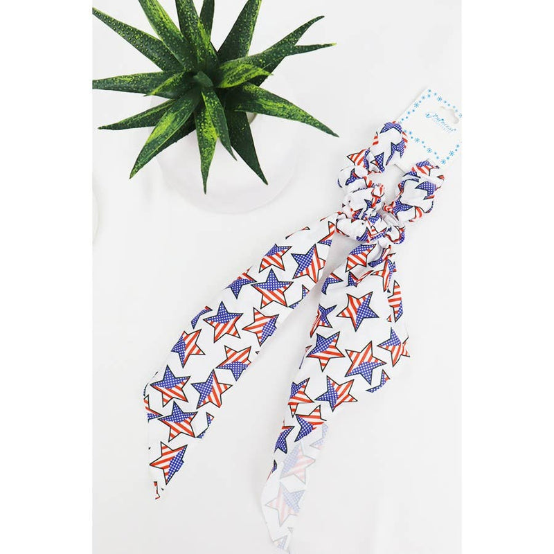 American Flag Scrunchie Scarf