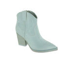 Turquoise or Blush Western Ankle Bootie