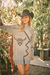 Fringe Western Sweater Dress
