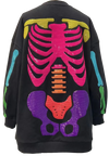 Black Rainbow Skeleton Sweater Dress