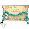 Turquoise Bead Hat Chain