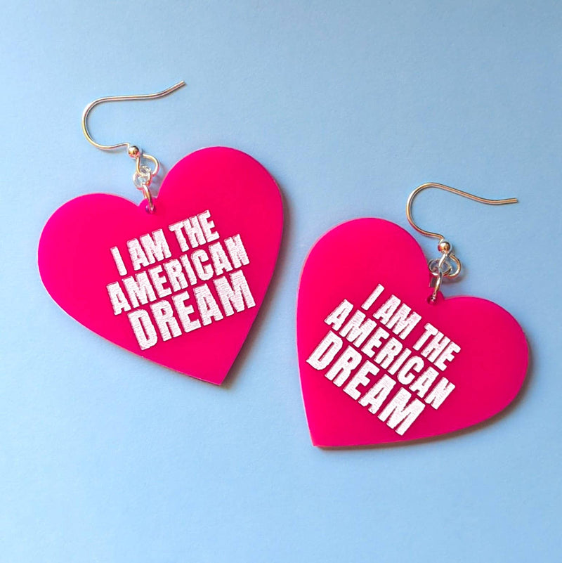 American Dream Acrylic Earrings